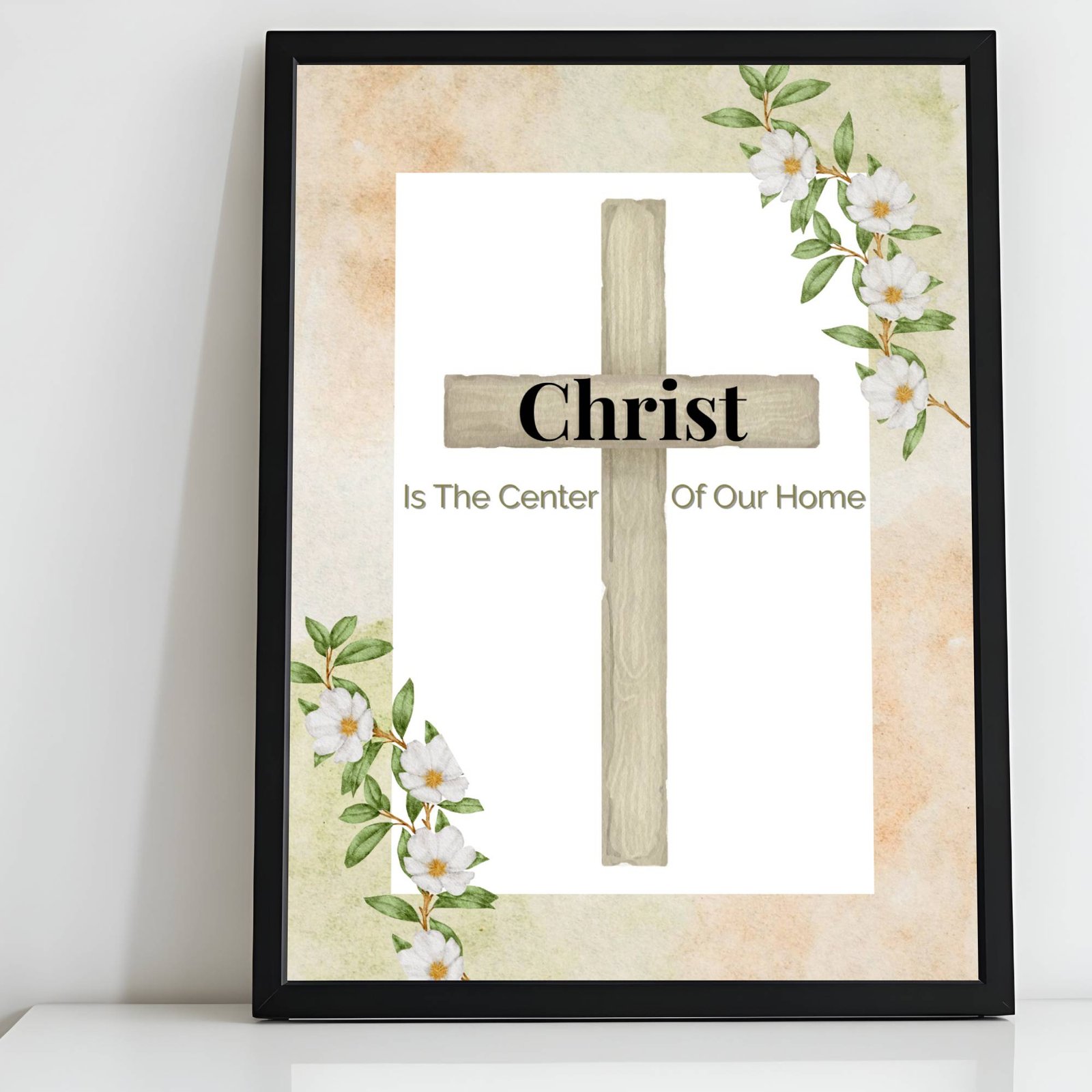Home christ center of home digital art printable gift for christian homes