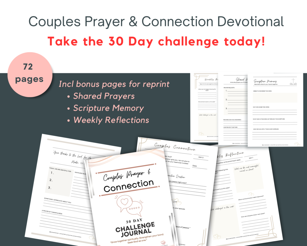 30 Day Couples Prayer and connection challenge