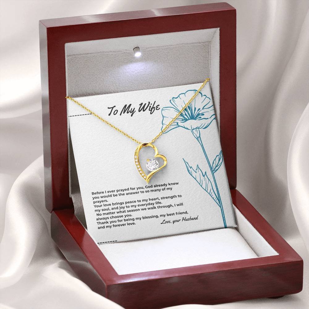 heart necklace for wife luxury mahogany box